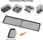 Topwey Desk Organizer, Mesh Office Supplies Desk Organizers and Accessories with Customizable Trays (Black) - Image 7