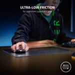 Razer Acari Ultra-Low Friction Gaming Mouse Mat: Beaded, Textured Hard Surface - Large Surface Area - Thin Form Factor - Anti-Slip Base - Classic Black - Image 3