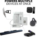 SANUS Ultimate in-Wall Cable Management Kit for Mounted TV & Soundbar - Includes Soundbar & TV Wire Management - Conceals Power, HDMI, Optical, and Low-Voltage Wires Behind Wall Model: WSIWPSB1 - Image 3