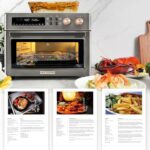 Infrared Heating Air Fryer Toaster Oven, Extra Large Countertop Convection Oven 10-in-1 Combo, 6-Slice Toast, Enamel Baking Pan Easy Clean with Recipe Book, Black Matte Stainless Steel - Image 8