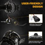 Auxbeam 2023 Upgraded LED Fog Lights Lamp Replacement for Dodge Ram 1500 2002-2008 Dodge Ram 2500/3500 2003-2009 Durango Truck 2005 2006 with DRL&Turn Signal DOT Approved, Black - Image 8