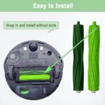 Replacement Parts for iRobot Roomba i3 i7 E5 j7 i4 i7+ i3+ i4+ i5 i5+ Combo i5 Combo i5+ i6 i6+ i8 i8+ i2 i2+ E6 E7 E & I & j Series Vacuum Cleaner 4 Sets Multi-Surface Rubber Brush Roller - Image 7