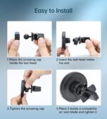 Magnetic Wireless Car Charger Mount Compatible with Magsafe iPhone 15/ iPhone 14/iPhone 13, Fast Charging Air Vent Magnet Accessories Car Phone Holder - Image 7