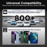 Wireless CarPlay Adapter for Apple iPhone，Wireless Carplay USB Dongle Converter Wired Carplay to Wireless, Support Online Update Plug and Play,Fit for Cars Built-in Wired CarPlay (Carbon) - Image 4