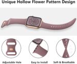 Sport Bands Compatible with Apple Watch Band 42mm 41mm 45mm 49mm 40mm 44mm 38mm 42mm 46mm, Silicone Waterproof Strap for iWatch Series 10 9 8 7 6 5 4 3 2 1 Ultra 2/Ultra SE/SE 2 Women Men - Image 5