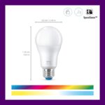 WiZ Connected 60W A19 LED Smart Light Bulbs - Connects to Your Wi-Fi - E26 Smart Bulb - Control with Voice or App + Activate with Motion - Matter Compatible - 4 Pack - Image 3
