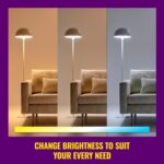 WiZ Connected 60W A19 LED Smart Light Bulbs - Connects to Your Wi-Fi - E26 Smart Bulb - Control with Voice or App + Activate with Motion - Matter Compatible - 4 Pack - Image 4