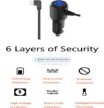 Dash Cam Power Cord Adapter Mini USB Car Charger Cable Compatible for Rexing V1V1P ProV5V3,Byakov S6,CHORTAU B-T13 B-T20 B-T25,Pruveeo D30 D40,Rove R2-4K Dash Cam Power Supply (USB Mini Port) - Image 4