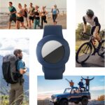 AirTag Bracelet for Adults, Soft Silicone Airtag Adults Wristband, Anti-Lost, Anti-Scratch Protective Case Cover Holder for Apple Air Tags Tracker (Night Blue) - Image 6