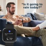 Fitbit Versa 2 Smartwatch Carbon (Black) with Bonus Bands (Olive) - Image 4