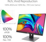 ASUS ProArt Display PA248QV 24.1” WUXGA (1920 x 1200) 16:10 Monitor, 100% sRGB/Rec.709 ΔE < 2, IPS, DisplayPort HDMI D-Sub, Calman Verified, Anti-glare, Tilt Pivot Swivel Height Adjustable, Black - Image 6