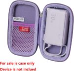 Hermitshell Hard Travel Case for Anker Power Bank USB C Charger Block, 3-in-1 5,000mAh Portable Charger (Purple) - Image 3