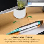 Prosumer's Choice Dual Monitor Riser, Set of 3 - Elevate Your Workspace with Adjustable Monitor Stand for Desk and Storage Shelf - Ideal for Two Monitors - Light Wood, 31.5"x9.4"x4" - Image 5