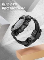 SUPCASE [Unicorn Beetle Pro Series Case for Galaxy Watch 3 [45mm] 2020 Release, Rugged Protective Case with Strap Bands - Image 4