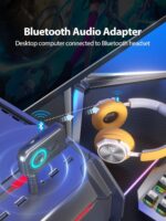 3 in 1 Bluetooth Transmitter Receiver with Mp3 Function - Bluetooth AUX Adapter for Car, TV, Headphones, Speakers, Hands-Free Calls - 12H Battery Life - Image 6