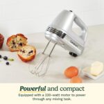 Cuisinart HM-90BCS Power Advantage Plus 9-Speed Handheld Mixer with Storage Case, Brushed Chrome - Image 3