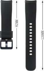 FanTEK Band for Galaxy Watch 3 41mm / Galaxy Watch 42mm / Galaxy Watch Active/Galaxy active 2 watch band/Gear S2 Classic band, 20mm Silicone Sport Quick Release Replacement Strap - Image 3