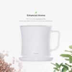 Smug, up to 149℉ Coffee Mug Warmer & Mug & pctg Lid Set, self Heated Cup with Wireless Charging Function, Office/Home for Desk. (Special Grey) - Image 6