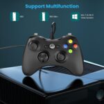 YAEYE Wired Controller for Xbox 360, Game Controller for 360 with Dual-Vibration Turbo Compatible with Xbox 360/360 Slim and PC Windows 7,8,10,11 - Image 3