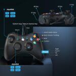 YAEYE Wired Controller for Xbox 360, Game Controller for 360 with Dual-Vibration Turbo Compatible with Xbox 360/360 Slim and PC Windows 7,8,10,11 - Image 4