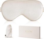 BOKOR Nature Silk Sleep Eye Mask - FSA/HSA Eligible Sleeping Mask, Dark Circles and Puffiness, Improve Sleep, Light Blocking Eye Cover, Ideal Birthday Gift with Gift Package - Champagne - Image 8