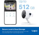 Tapo TP-Link 2K QHD Security Camera, Indoor/Outdoor, 𝟮𝟬𝟮𝟰 𝗣𝗖𝗠𝗮𝗴 𝗘𝗱𝗶𝘁𝗼𝗿'𝘀 𝗖𝗵𝗼𝗶𝗰𝗲, Color Night Vision, Free Person/Pet/Vehicle Detection, Invisible IR Mode, SD Storage, C120 - Image 4