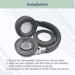 Prime Earpads Replacement Compatible with Corsair Virtuoso RGB Wireless SE Gaming Headset Ear Pads Cushion(Protein Leather/Memory Foam)- Brown - Image 6