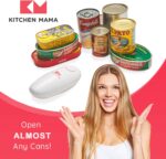 Kitchen Mama Auto Electric Can Opener: Open Your Cans with A Simple Press of Button - Automatic, Hands Free, Smooth Edge, Food-Safe, Battery Operated, YES YOU CAN (White) - Image 5