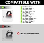 Cloud 2 Ear Pads Cooling Gel Ear Cushions Pads for Kingston HyperX Cloud II/Cloud III/Cloud Flight/CloudX/Cloud/Cloud Alpha/Cloud Core/Mix Headsets Earcups Parts (Black) - Image 3