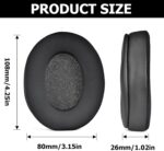 Cloud 2 Ear Pads Cooling Gel Ear Cushions Pads for Kingston HyperX Cloud II/Cloud III/Cloud Flight/CloudX/Cloud/Cloud Alpha/Cloud Core/Mix Headsets Earcups Parts (Black) - Image 5