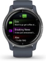 Garmin 010-02430-00 Venu 2, GPS Smartwatch, Advanced Health Monitoring, Fitness Features, Silver Bezel with GraniteBlue Case and Silicone Band - Image 3