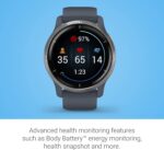 Garmin 010-02430-00 Venu 2, GPS Smartwatch, Advanced Health Monitoring, Fitness Features, Silver Bezel with GraniteBlue Case and Silicone Band - Image 4