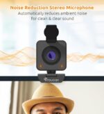 TOUCAN 1080P Webcam with Microphone, Noise-Canceling Mic, 90°FOV Computer Camera, Privacy Cover, Plug and Play USB Webcam for PC, Skype, Zoom, FaceTime, Laptop/MacBook/Tablet - Image 3