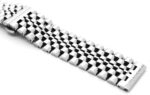 Dressy Quick Release Watch Band 7 Rows Stainless Steel Watch Bracelet Straps 20mm/22mm Metal Replacement Strap for Men Ladies, Black ,Silver, Two-Tone: Gold ,Rose Gold - Image 4