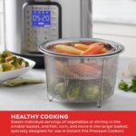 Instant Pot Official Mesh Steamer Basket Set, Stainless Steel, Dual-Purpose Steamer & Strainer, Easy-Lift Handle, Dishwasher Safe, Rust-Resistant, Essential Accessory for Healthy Cooking - Image 4