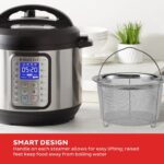 Instant Pot Official Mesh Steamer Basket Set, Stainless Steel, Dual-Purpose Steamer & Strainer, Easy-Lift Handle, Dishwasher Safe, Rust-Resistant, Essential Accessory for Healthy Cooking - Image 5