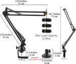 Geekria for Creators Microphone Arm Compatible with Blue Yeti, Yeti X, Yeti Pro, Snowball ICE, G Yeti GX, Mic Boom Arm with Table Flange Mount Adapter, Suspension Stand, Desk Mount Holder - Image 3