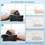 DONAMA Cervical Pillow for Neck and Shoulder,Contour Memory Foam Pillow,Ergonomic Neck Support Pillow for Side Back Stomach Sleepers with Pillowcase - Image 5