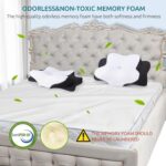 DONAMA Cervical Pillow for Neck and Shoulder,Contour Memory Foam Pillow,Ergonomic Neck Support Pillow for Side Back Stomach Sleepers with Pillowcase - Image 9