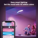 Philips Hue White and Color Ambiance Centris Smart LED Ceiling Light - Includes (1) Color Changing Light Fixture in White with 2 Individually Adjustable Spotlights - Works with Voice - Image 3