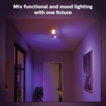 Philips Hue White and Color Ambiance Centris Smart LED Ceiling Light - Includes (1) Color Changing Light Fixture in White with 2 Individually Adjustable Spotlights - Works with Voice - Image 5