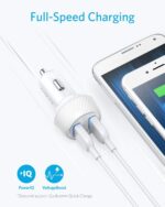 Anker 24W 4.8A Car Charger, 2-Port Ultra-Compact PowerDrive 2 Elite with PowerIQ Technology and LED for iPhone XS/Max/XR/X/8/7/6/Plus, iPad Pro/Air/Mini, Galaxy Note/S Series, LG, Nexus, HTC, and More - Image 3