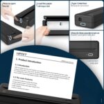 HPRT Wireless Portable Printer - Bluetooth Thermal Printer for Travel, Mobile Office, School, Home Compatible with iOS Android - Image 6