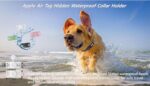 4 Pack AirTag Dog Collar Holder,Waterproof Silicone Protective Cover for Apple Air Tag Tracker GPS Accessory, Anti-Scratch Resistant Pet Dog Cat Collar Holder Hidden Location Tracking - Image 3