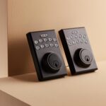 Amazon Basics Electronic Keypad Deadbolt Door Lock with Touch-Control Keyless Entry, Keyed Entry Option, Contemporary, Oil Bronze, 1-Pack - Image 4