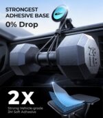 VICSEED for MagSafe Car Mount [Strongest Dashboard Adhesive & 25N Magnetic] Cell Phone Holders for Your Car, 360° Adjustable Phone Holder Mount for All Smartphones & Vehicles - Image 4