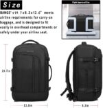 BANGE Travel Overnight Backpack,40-Liter FAA Flight Approved Weekender Bag Carry on Backpack (BLACK (Backpack with 3 Cubes))… - Image 3