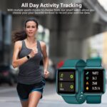 Fitness Tracker, Fitness Watch with Blood Oxygen, Blood Pressure & Heart Rate Monitor, Steps Calories Counter, Sleep Monitor, Pedometer 50 Meters Waterproof, Smart Watch for Android iPhones - Image 5