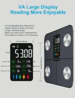 Digital Smart Body Weight Scale - Large Display Bathroom Fat Loss Scales High Accurate 15 Health Indicators Analyzer Fit Weighing Scale for BMI Heart Rate Home Gym Workout - Image 4