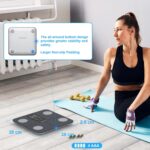 Digital Smart Body Weight Scale - Large Display Bathroom Fat Loss Scales High Accurate 15 Health Indicators Analyzer Fit Weighing Scale for BMI Heart Rate Home Gym Workout - Image 7